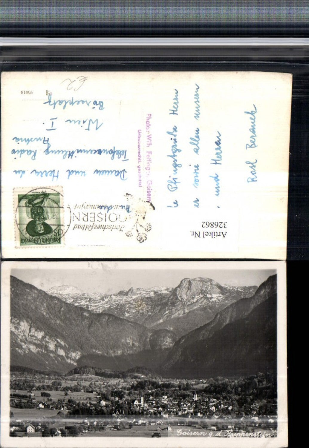 326862,Goisern Totale geg. Krippenstein Bergkulisse