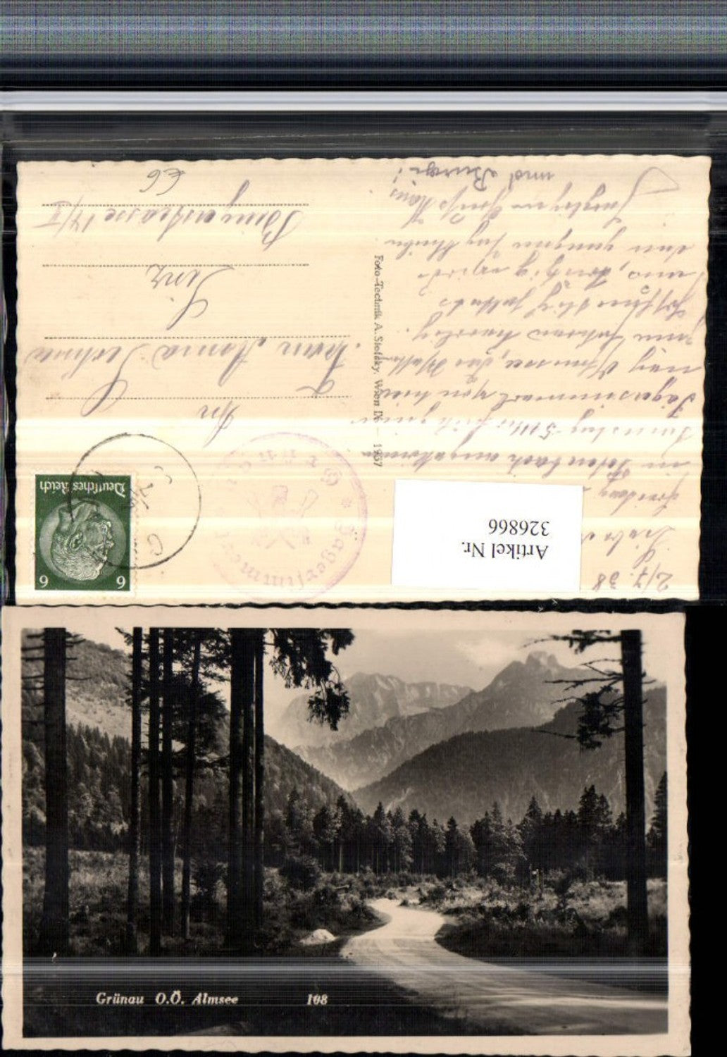 326866,Grünau im Almtal Almsee Wegpartie Bergkulisse