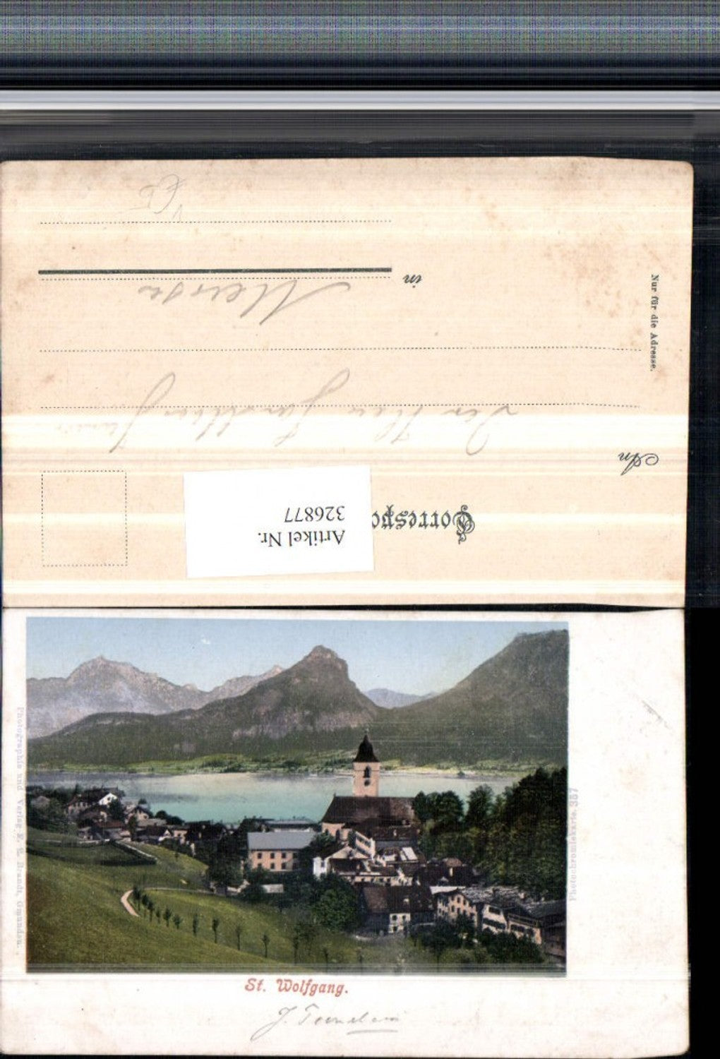 326877,St. Wolfgang Totale Bergkulisse pub F. E. Brandt 357