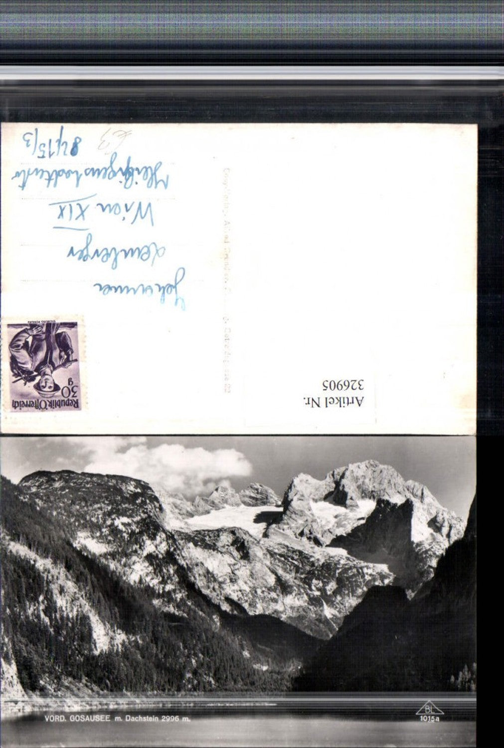 326905,Vorderer Gosausee b. Gosau m. Dachstein Bergkulisse