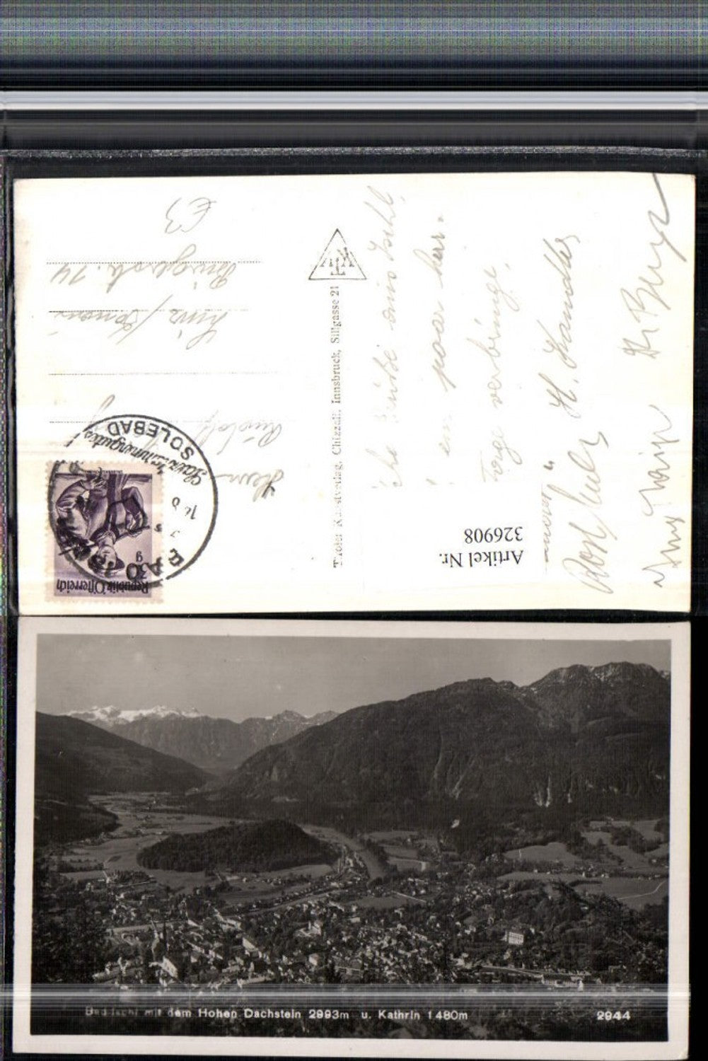 326908,Bad Ischl Totale m. Hohen Dachstein u. Katrin Bergkulisse