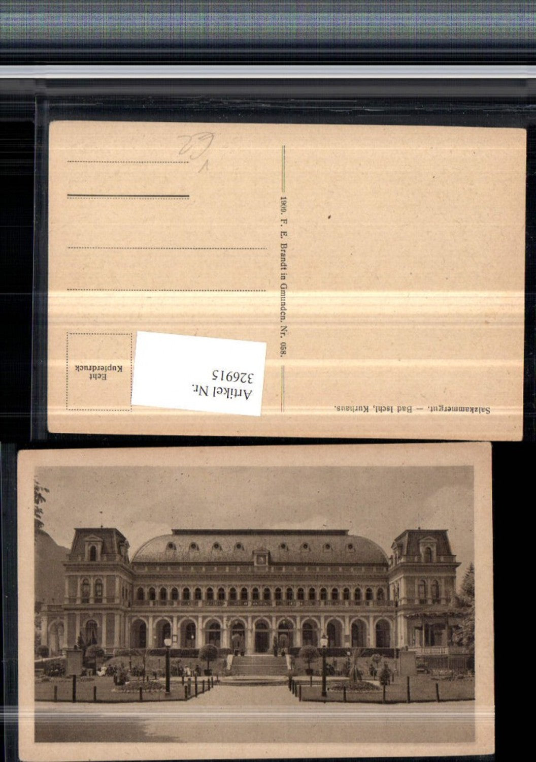 326915,Bad Ischl Kurhaus Gebäude pub F. E. Brandt 058