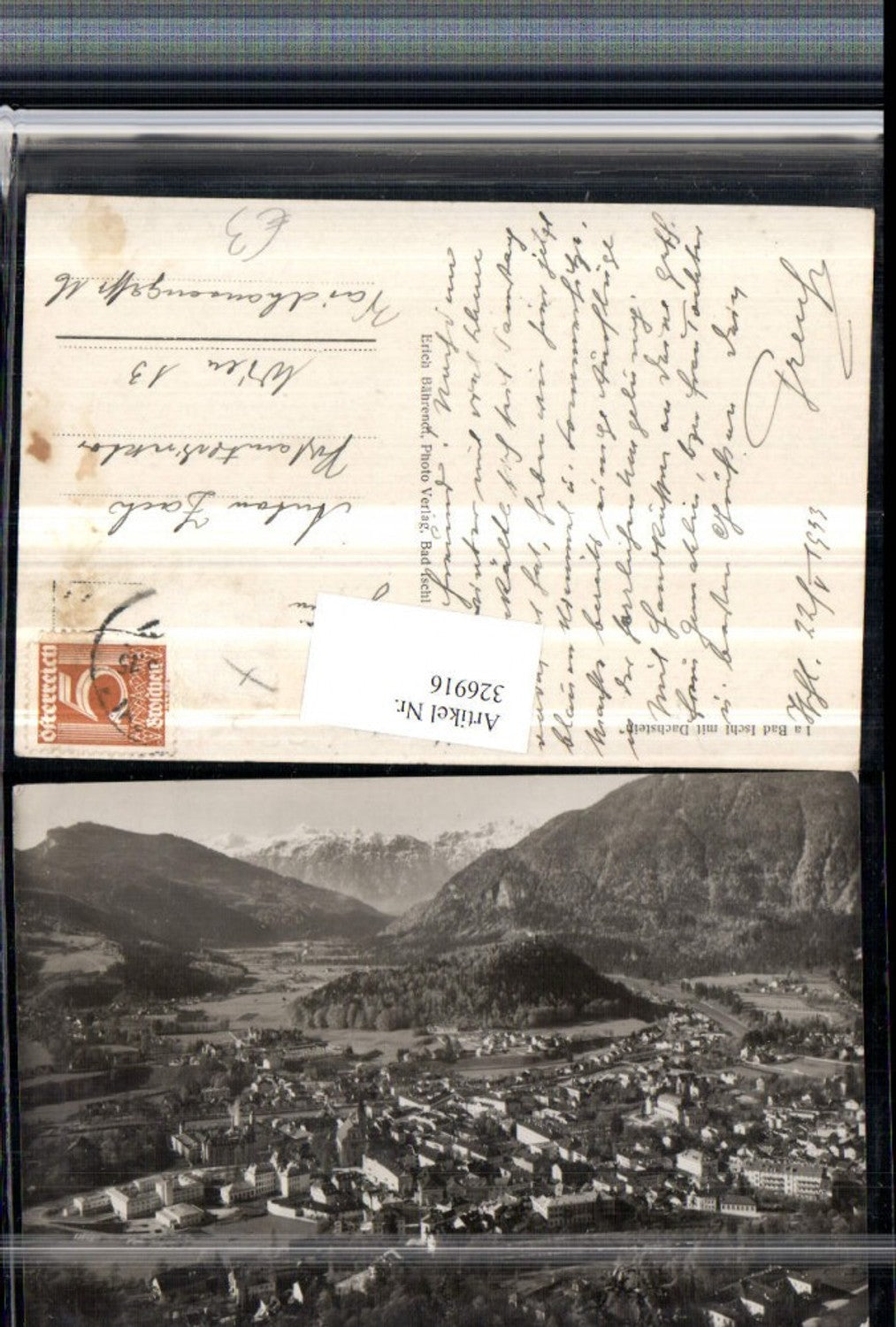 326916,Bad Ischl Totale m. Dachstein Bergkulisse