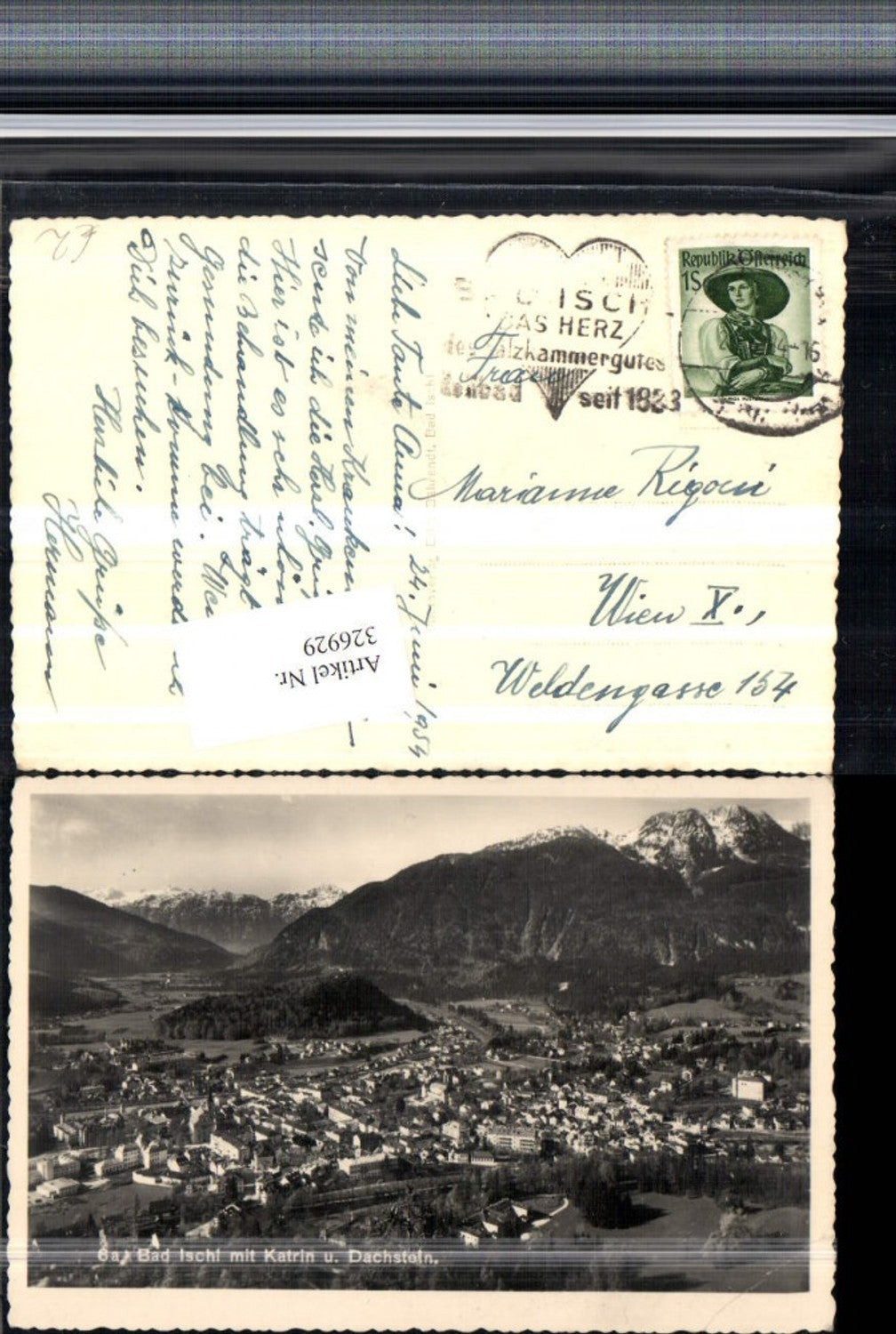 326929,Bad Ischl Totale m. Katrin u. Dachstein Bergkulisse