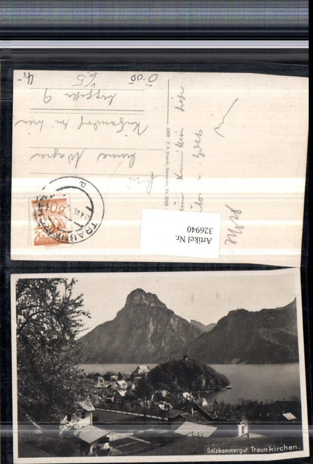 326940,Traunkirchen Teilansicht Bergkulisse pub F. E. Brandt 5043