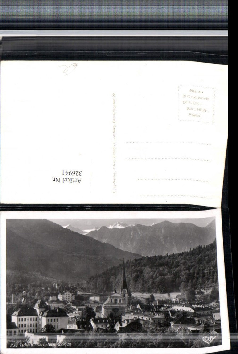 326941,Bad Ischl Teilansicht m. Dachstein Bergkulisse pub Cosy