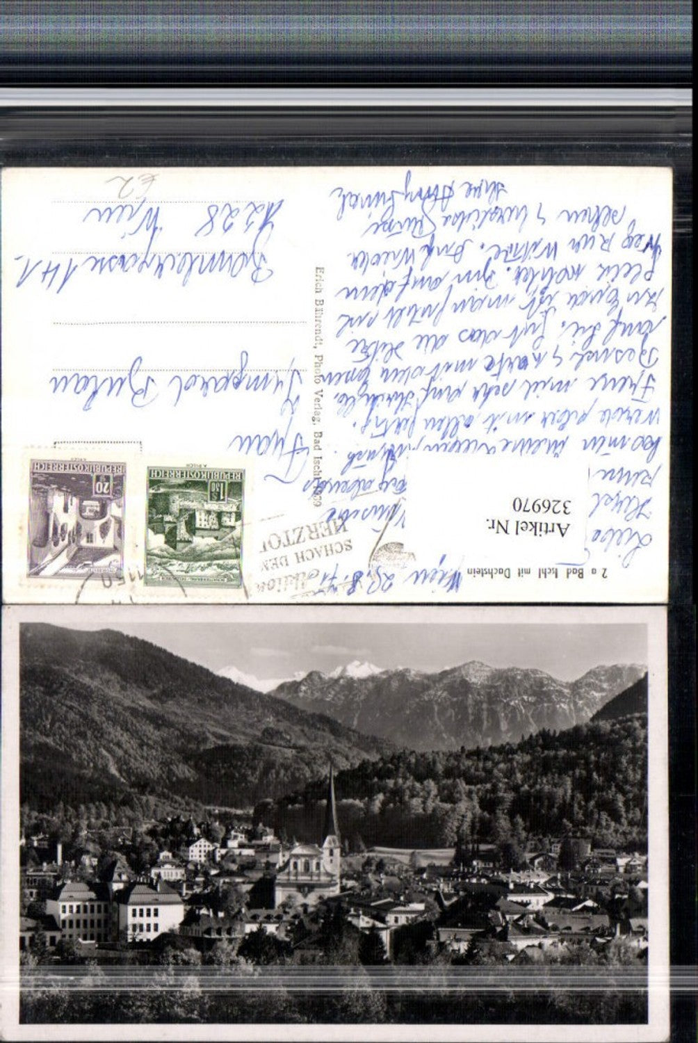 326970,Bad Ischl Teilansicht m. Dachstein Bergkulisse