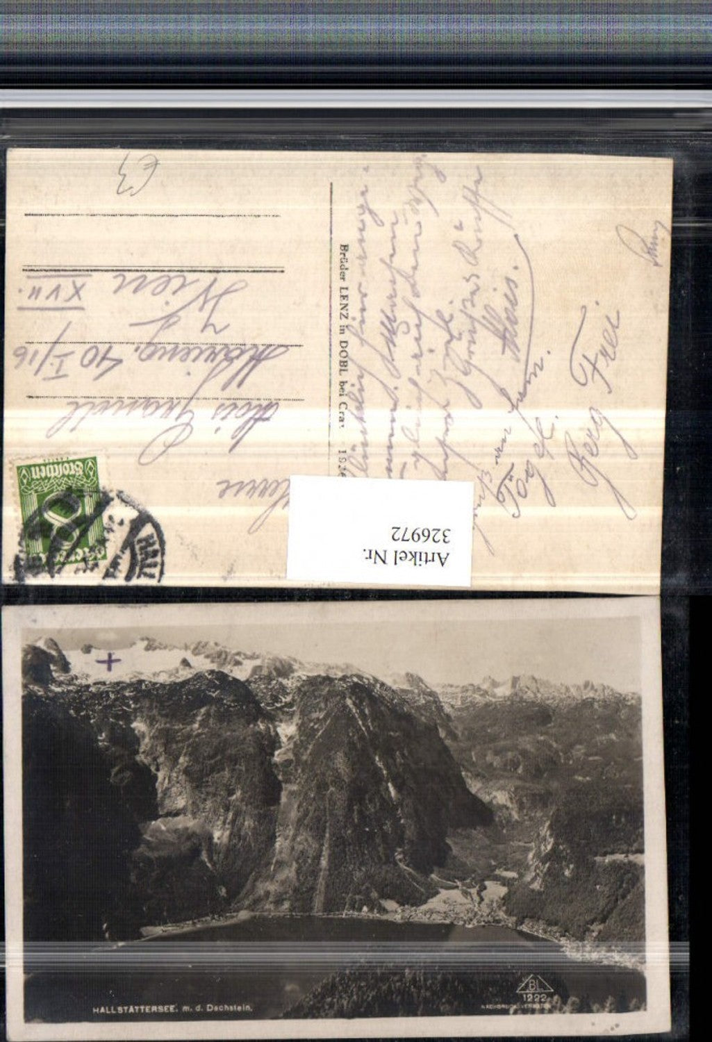 326972,Hallstättersee m. Hallstatt u. Dachstein Bergkulisse