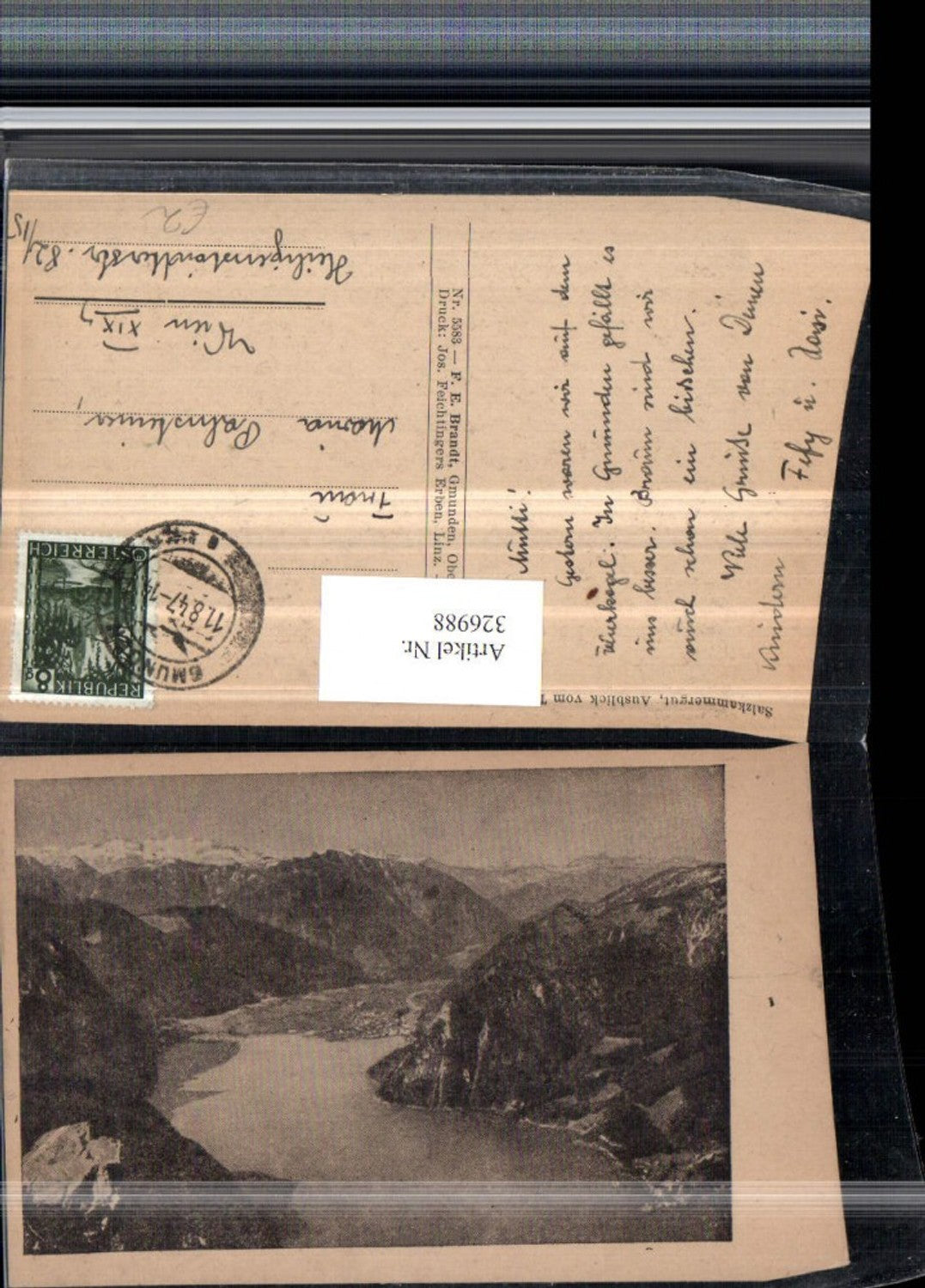 326988,Ausblick vom Traunstein auf Traunsee Bergkulisse