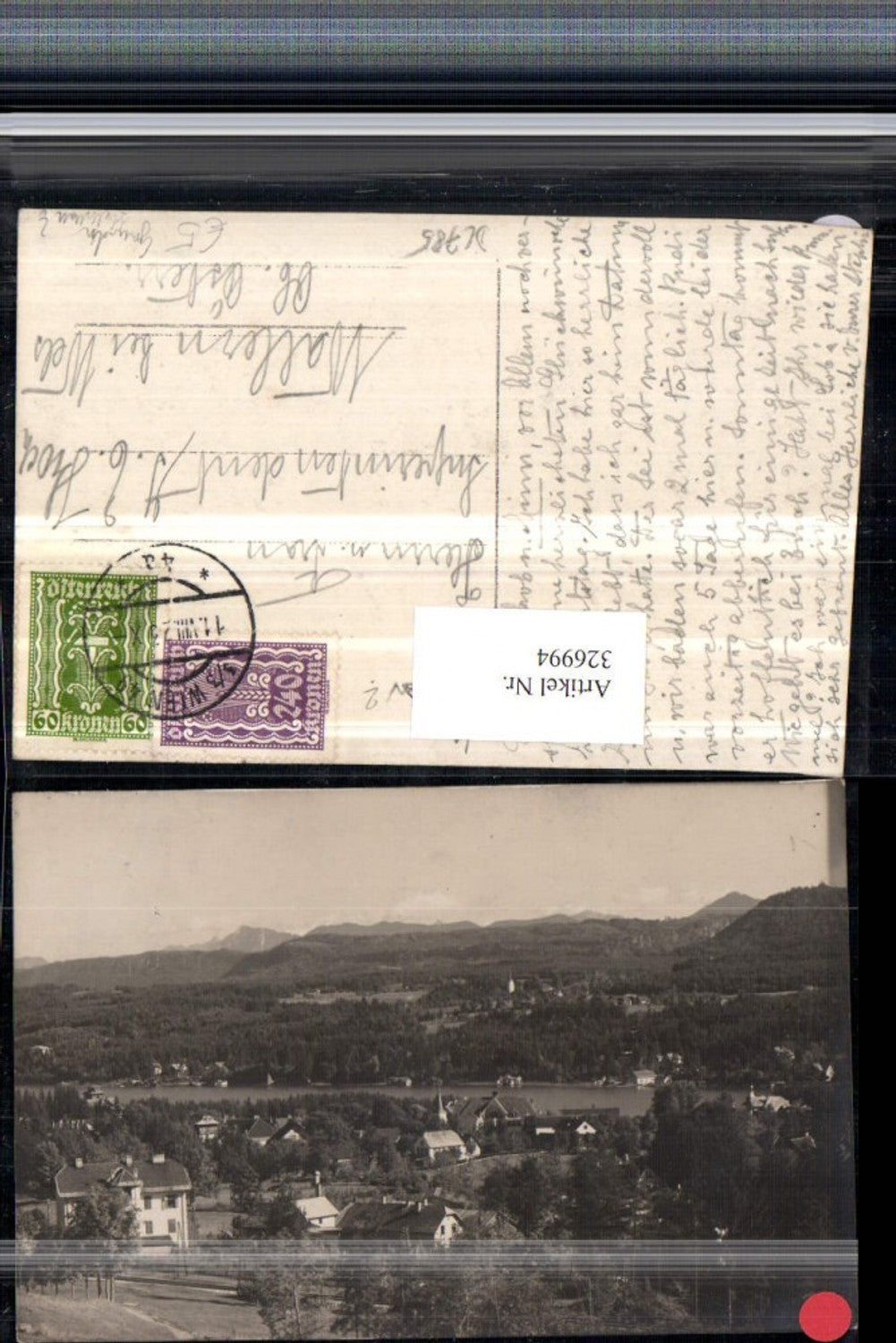 326994,Gmunden Teilansicht Bergkulisse