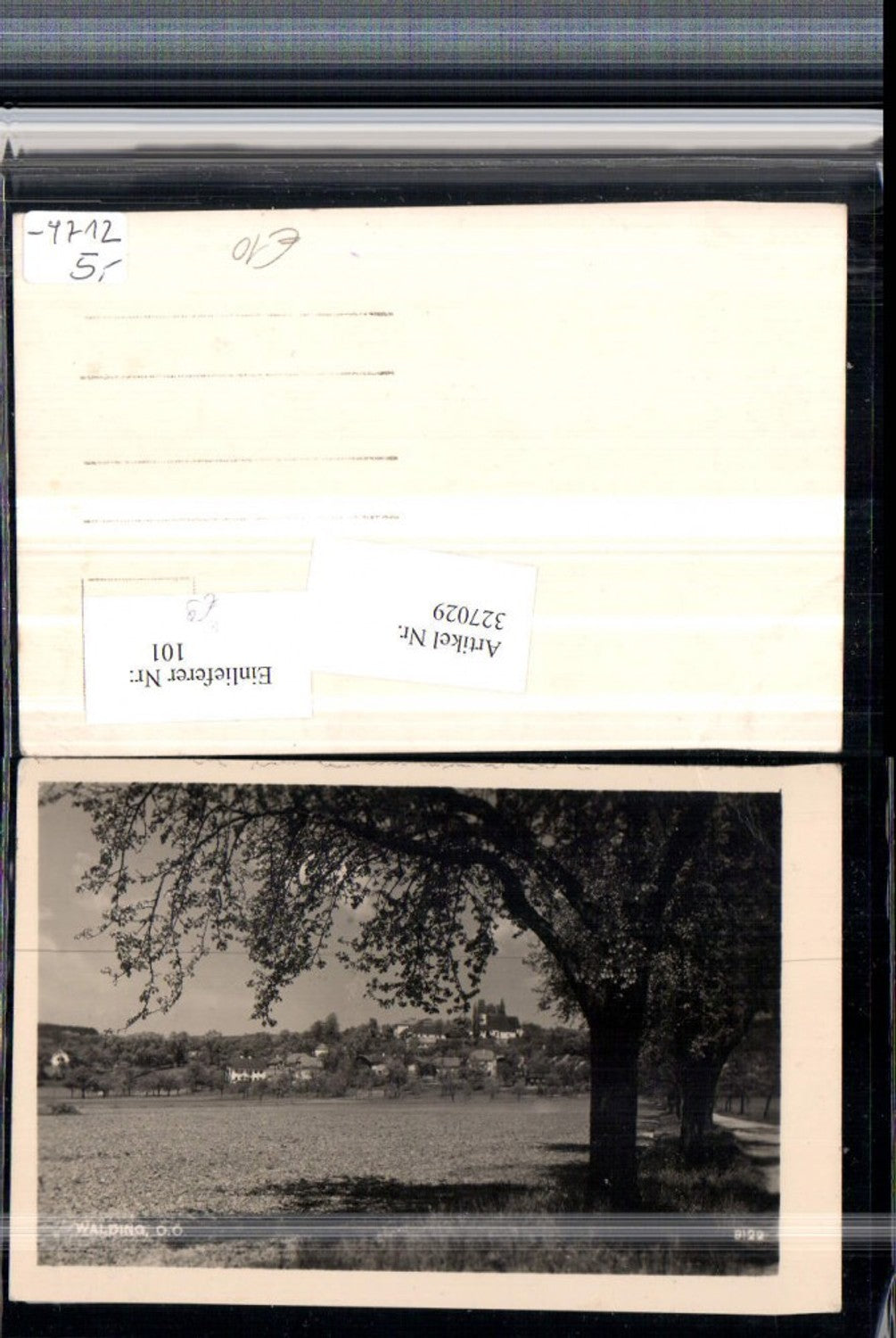 327029,Blick auf Walding bei Linz Totale