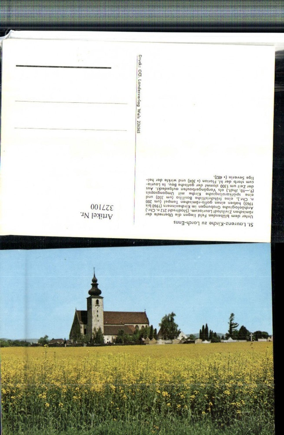 327100,St. Laurenz-Kirche zu Lorch-Enns