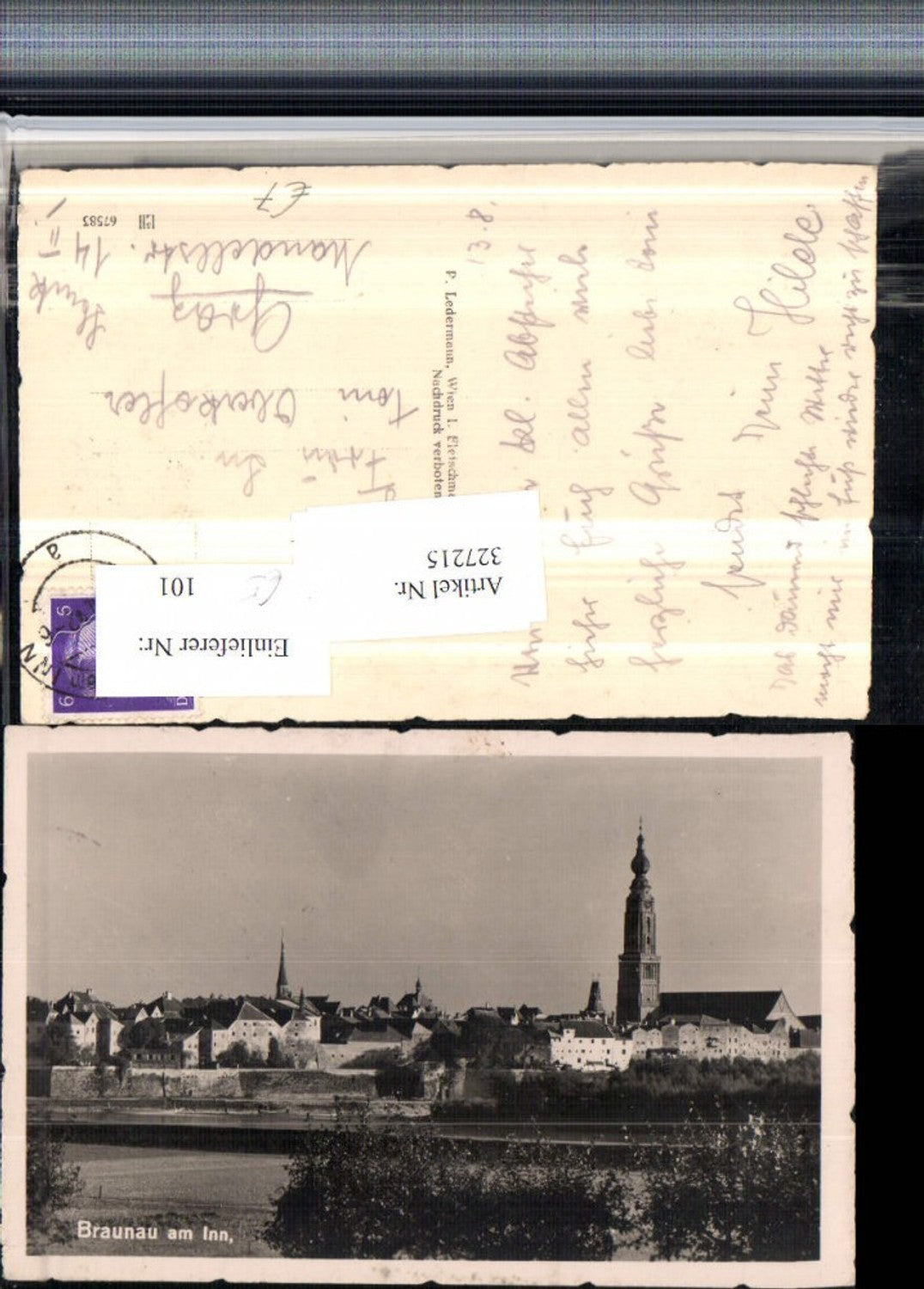 327215,Braunau am Inn Teilansicht Kirche