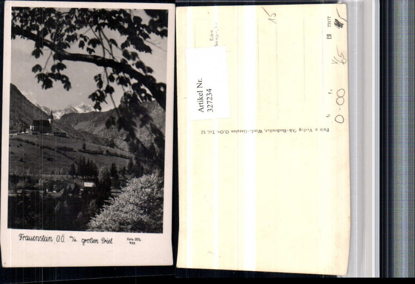 327234,Frauenstein b. Klaus Kirche m. Großen Priel Bergkulisse pub Foto Oth 933