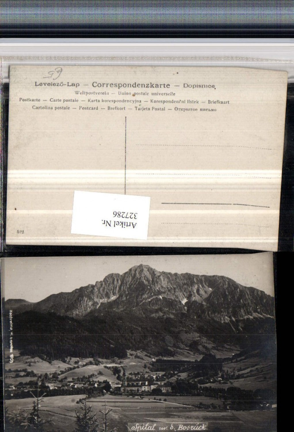 327286,Spital am Pyhrn Totale m. Bosruck Bergkulisse