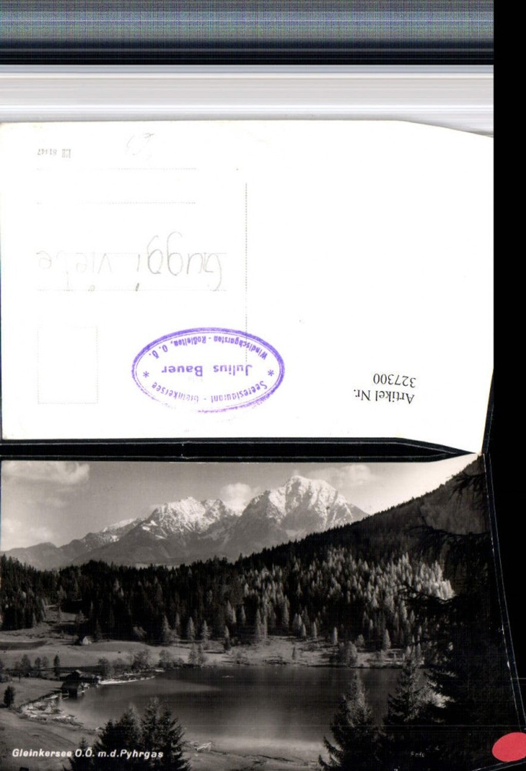 327300,Gleinkersee See b. Windischgarsten m. Pyhrgas Bergkulisse