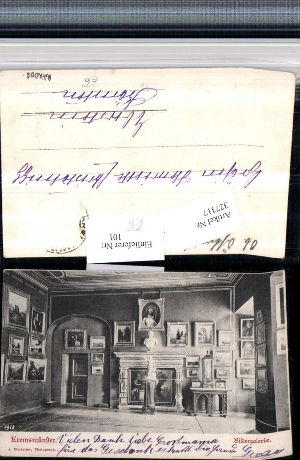 327317,Kremsmünster Bildergalerie Innenansicht