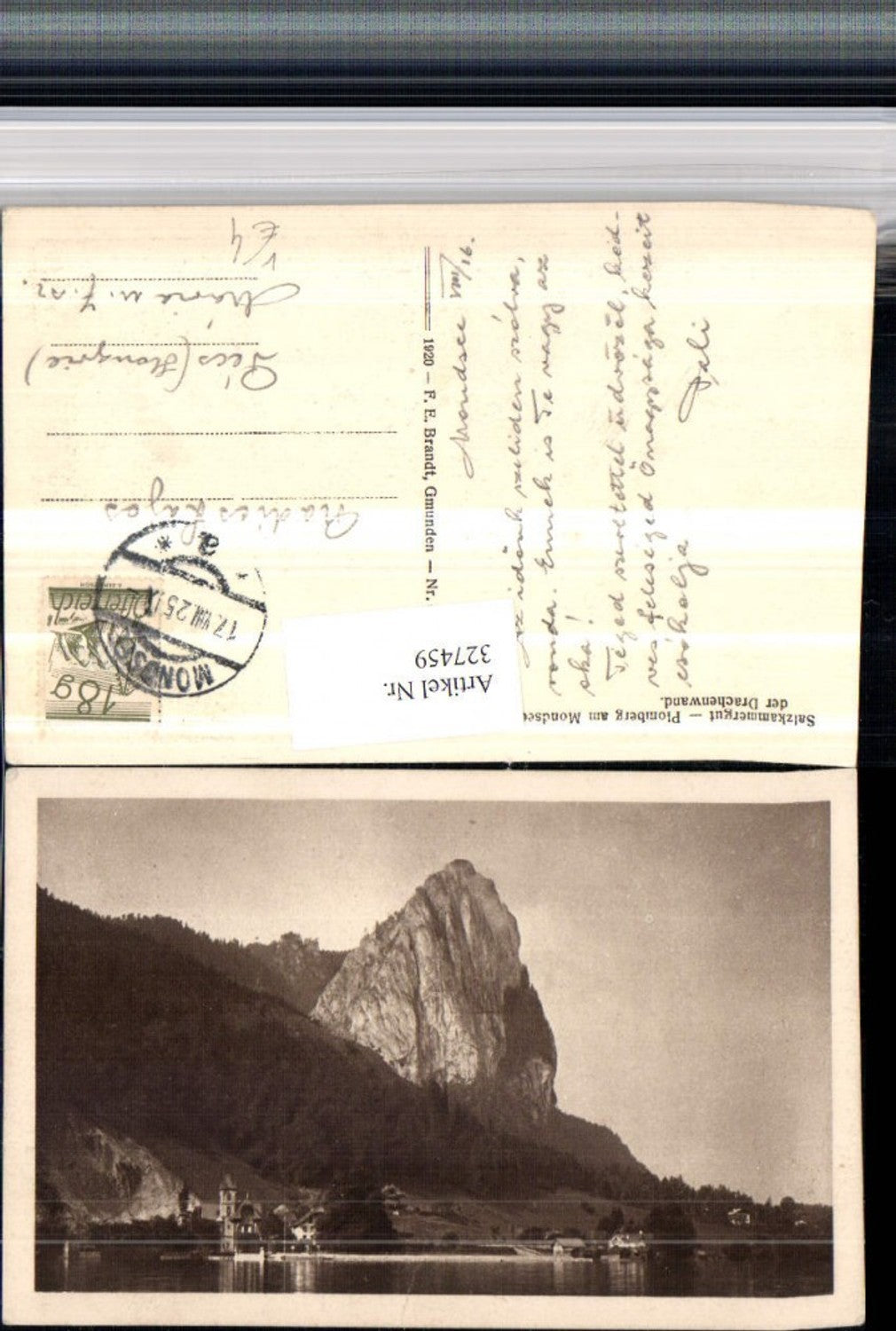 327459,Plomberg am Mondsee m. Drachenwand pub F. E. Brandt 0105