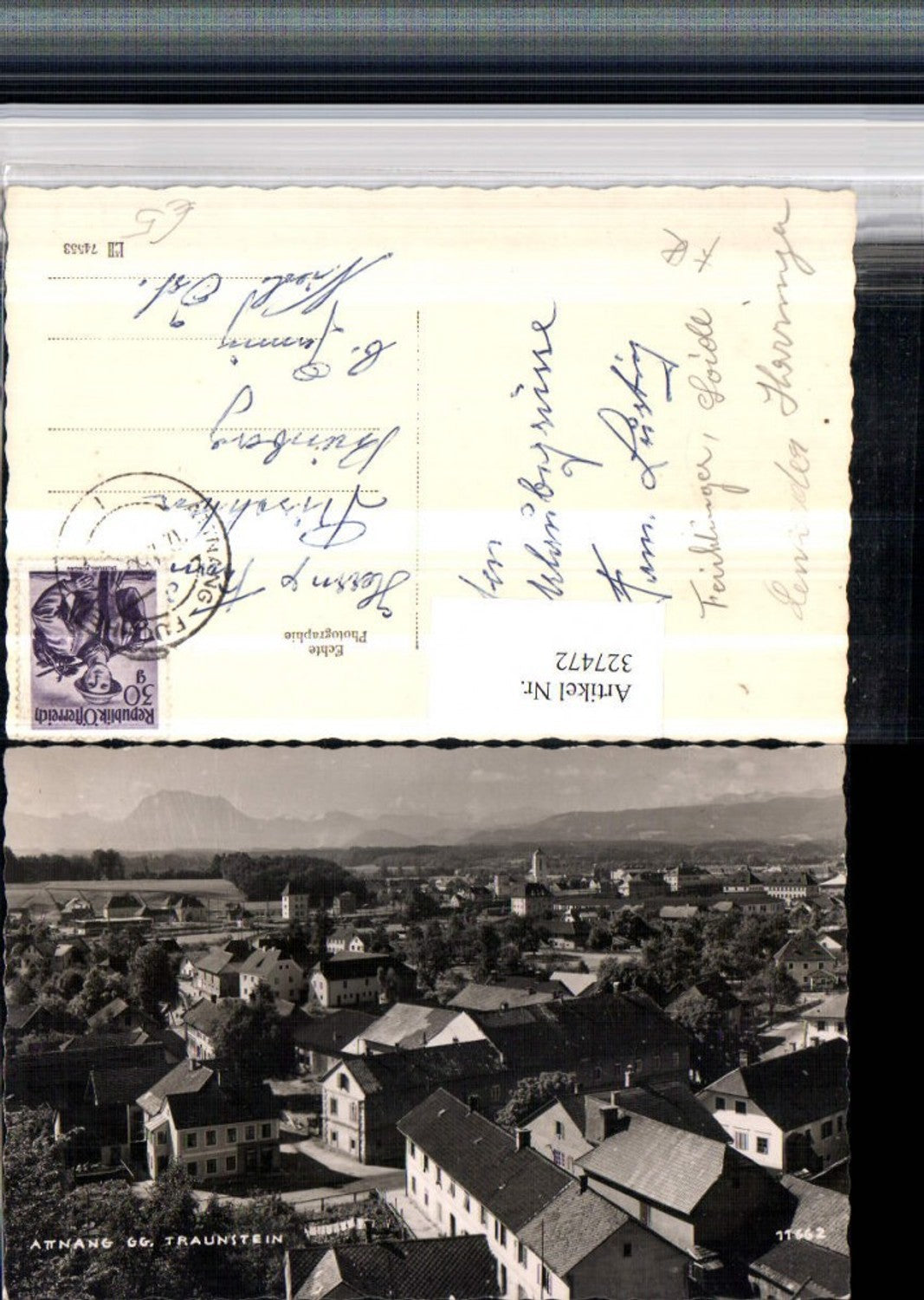 327472,Attnang Teilansicht geg. Traunstein