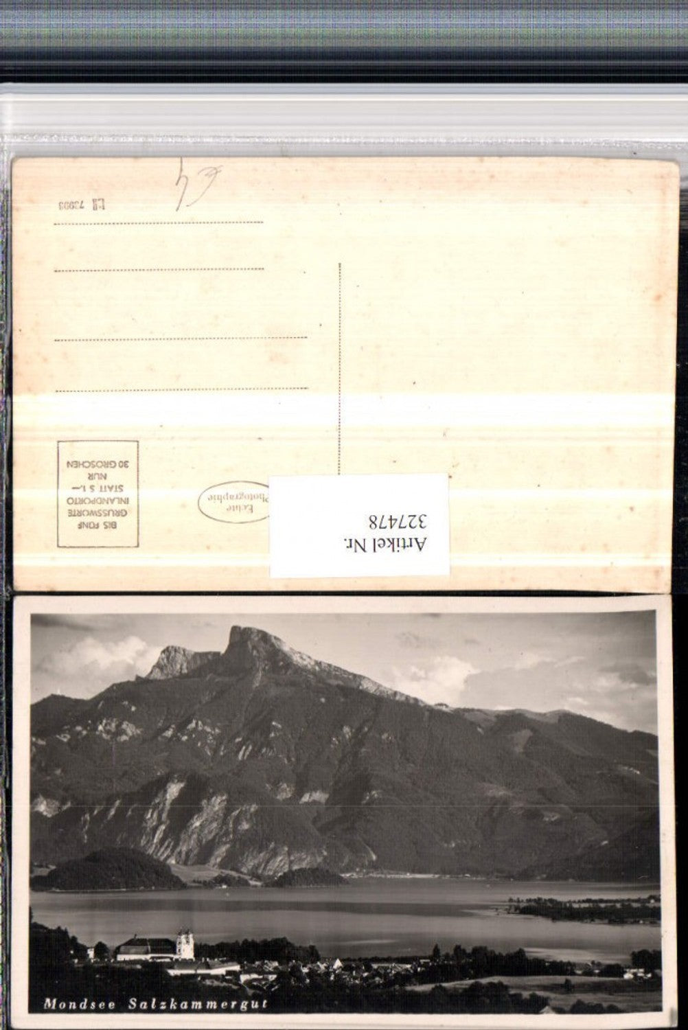 327478,Mondsee Totale Bergkulisse