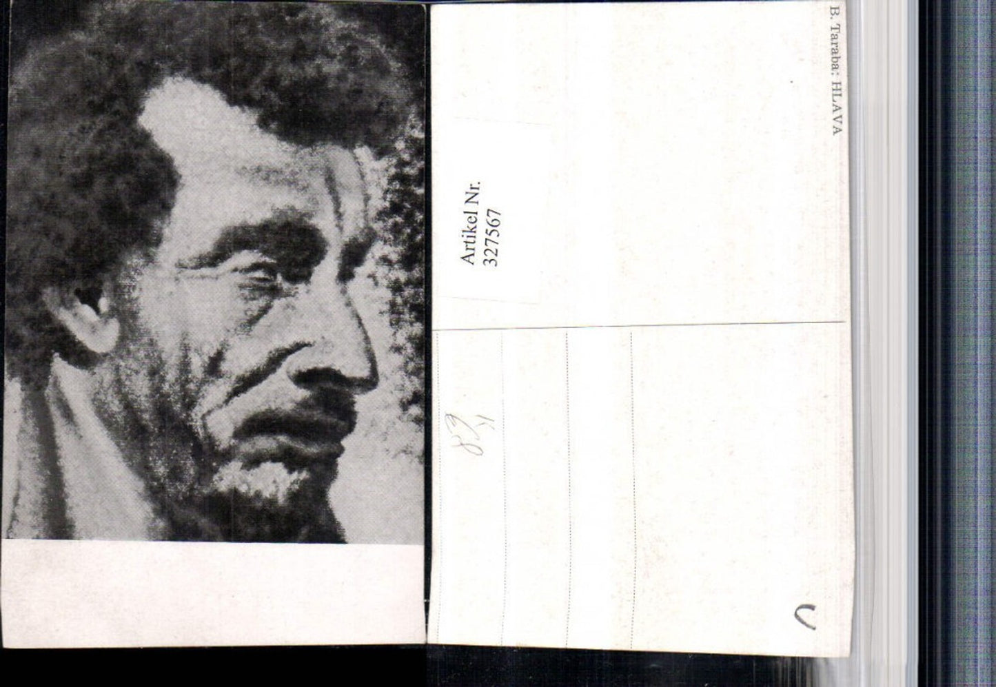 327567, Artist AK BB Taraba Hlava Man Portrait