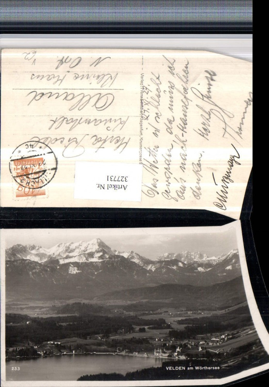 327731,Velden am Wörthersee Teilansicht Bergkulisse pub Franz Schilcher 233
