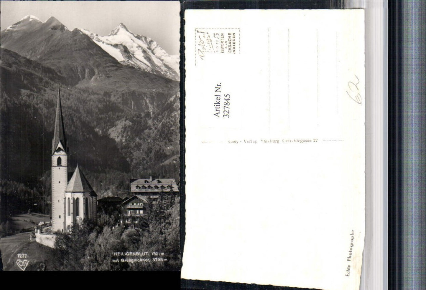 327845,Heiligenblut Kirche m. Großglockner Bergkulisse pub Cosy 1277