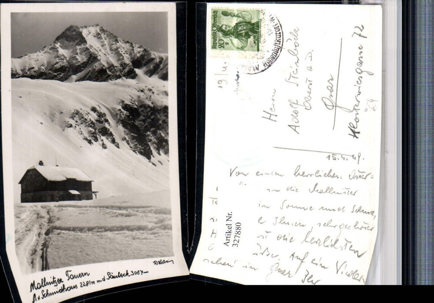 327880,Mallnitzer Tauern A. v. Schmidhaus Berghüte b. Mallnitz Bergkulisse