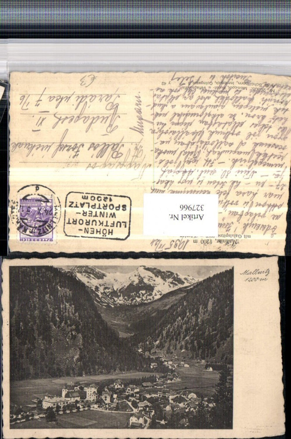 327966,Mallnitz Totale m. Gaislspitze Bergkulisse