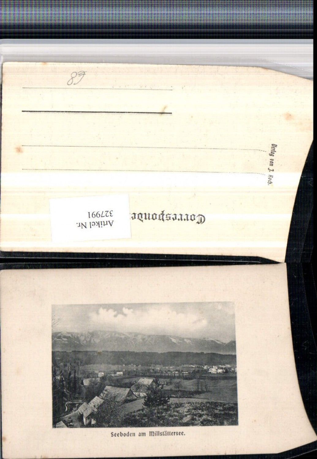 327991,Seeboden am Millstättersee Teilansicht Bergkulisse