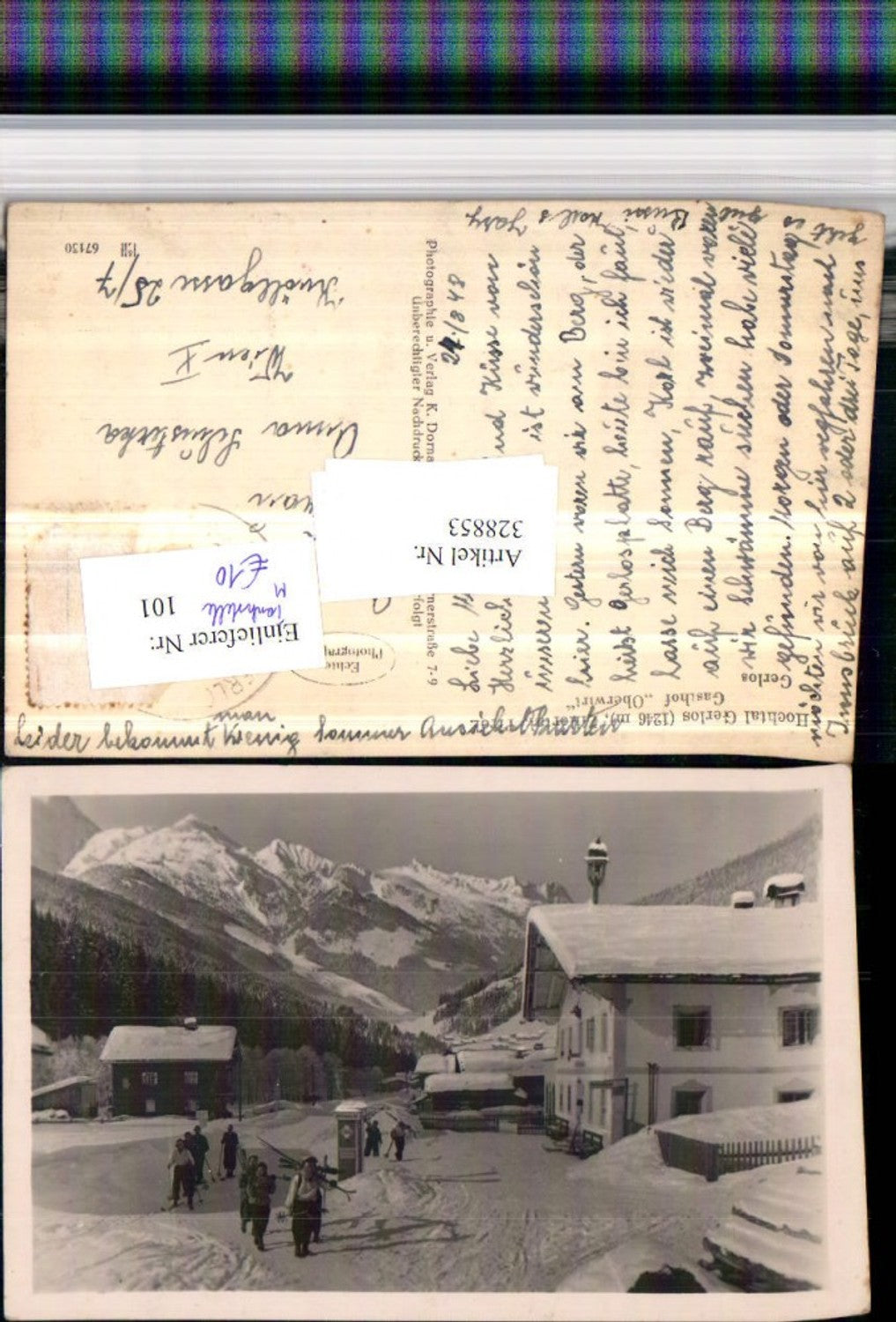 Alte Ansichtskarte – Old Postcard