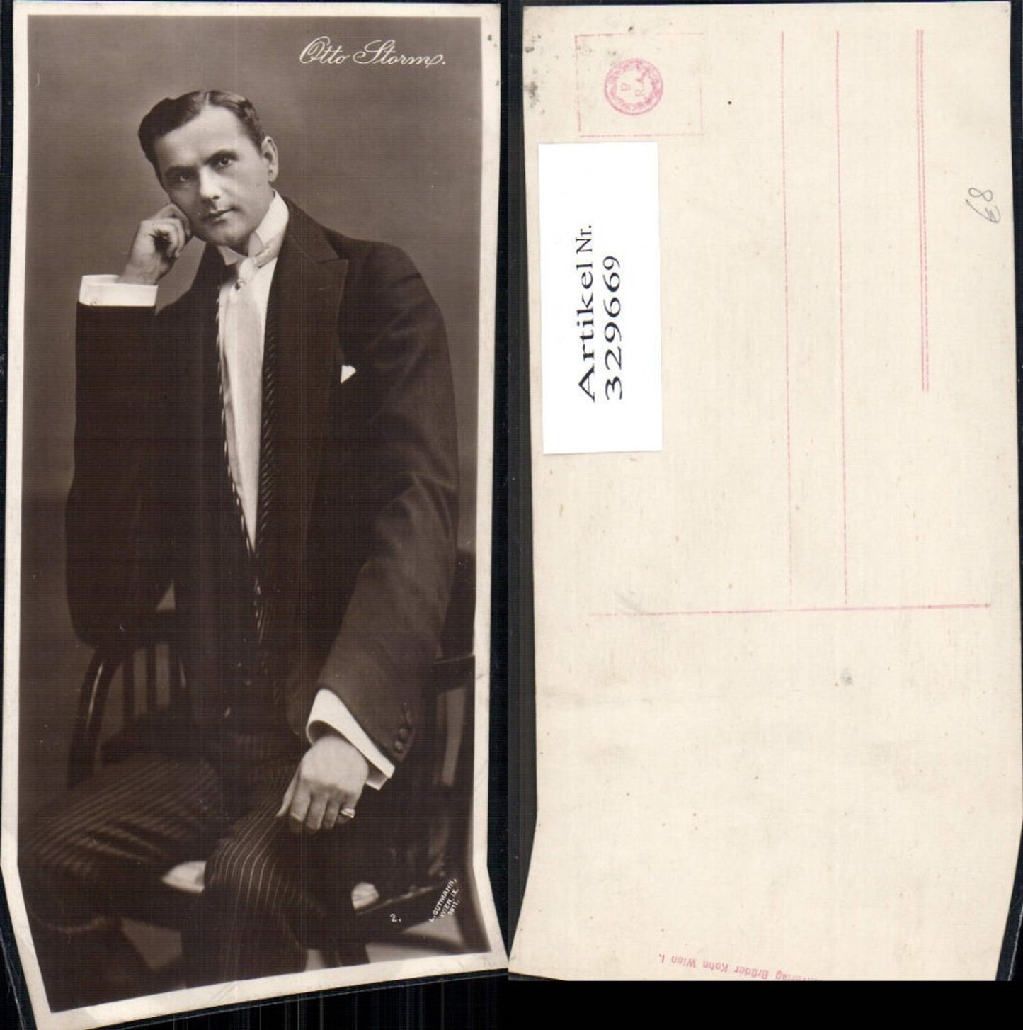 329669,Foto Ak Otto Storm Schauspieler Sänger