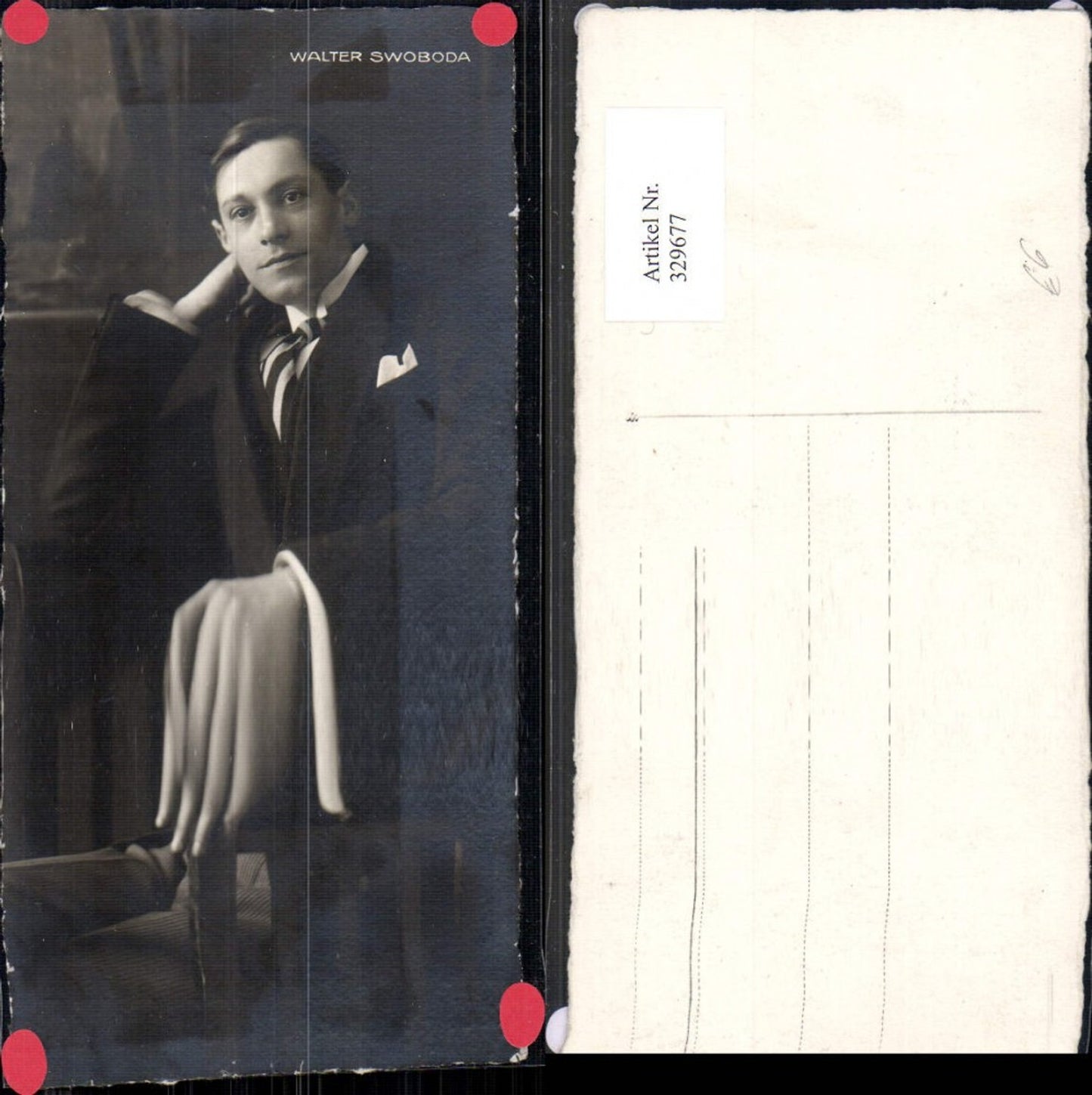 329677,Foto Ak Walter Swoboda Schauspieler