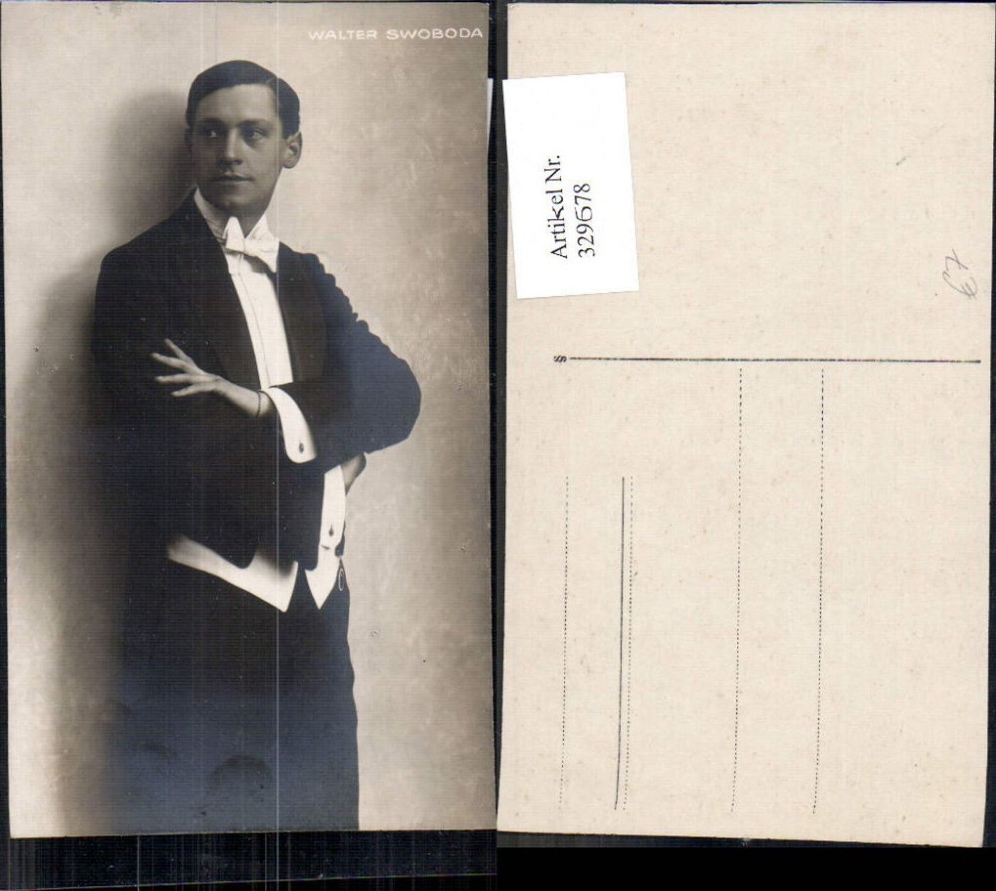 329678,Foto Ak Walter Swoboda Schauspieler