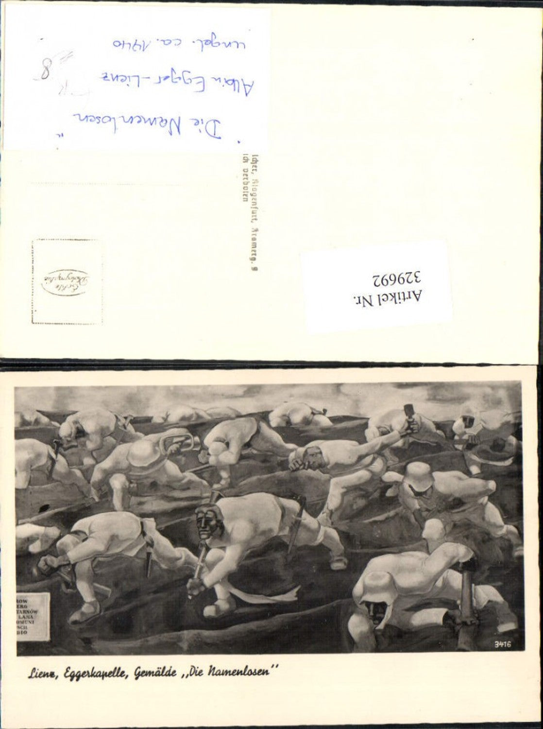 329692,Foto Ak Albin Egger Lienz Die Namenlosen Lienz Eggerkapelle Politik