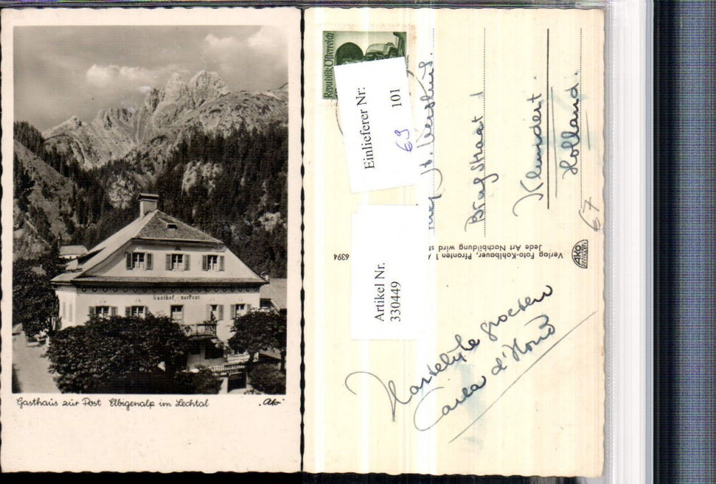 Alte Ansichtskarte – Old Postcard