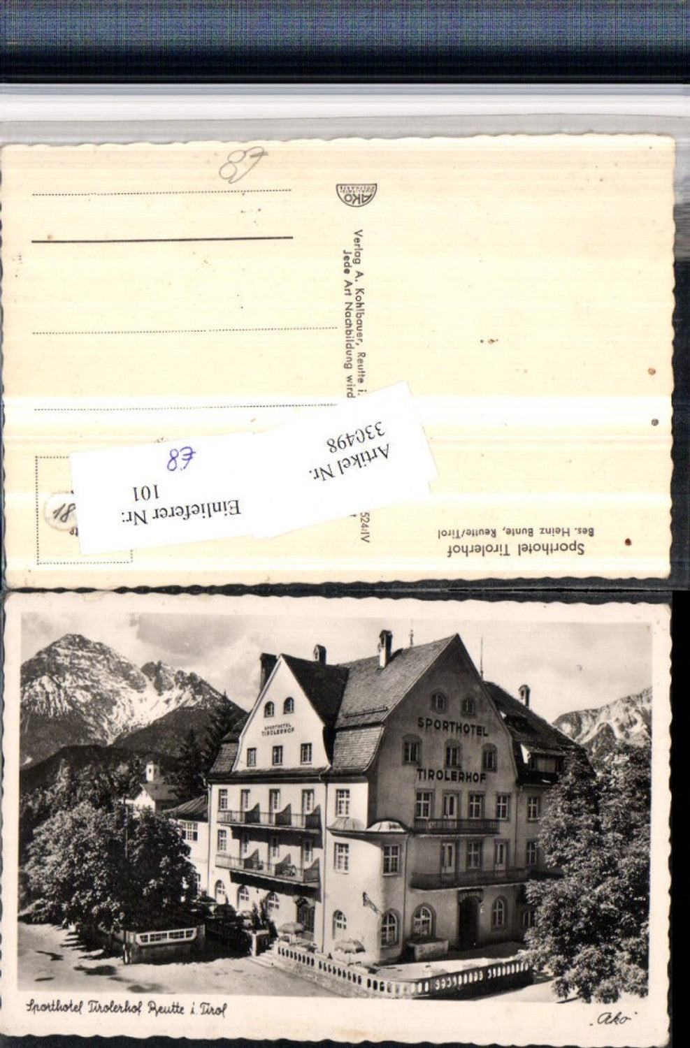 Alte Ansichtskarte – Old Postcard