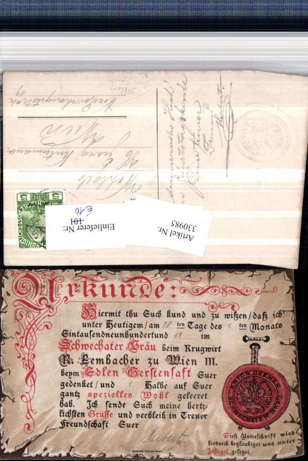 Alte Ansichtskarte – Old Postcard