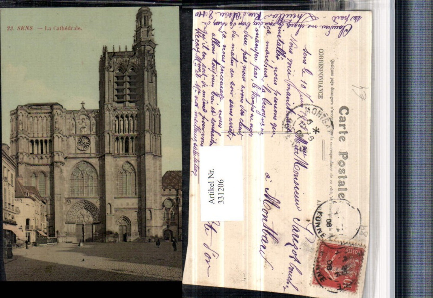 331206,Burgund Yonne Sens La Cathedrale Kirche