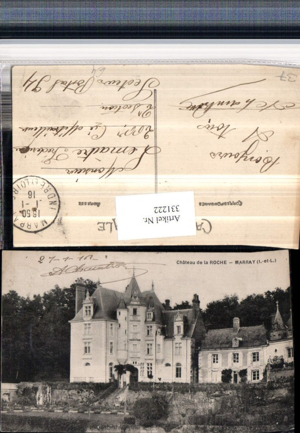 331222,Centre Indre-et-Loire Marray Chateau de la Roche Schloss