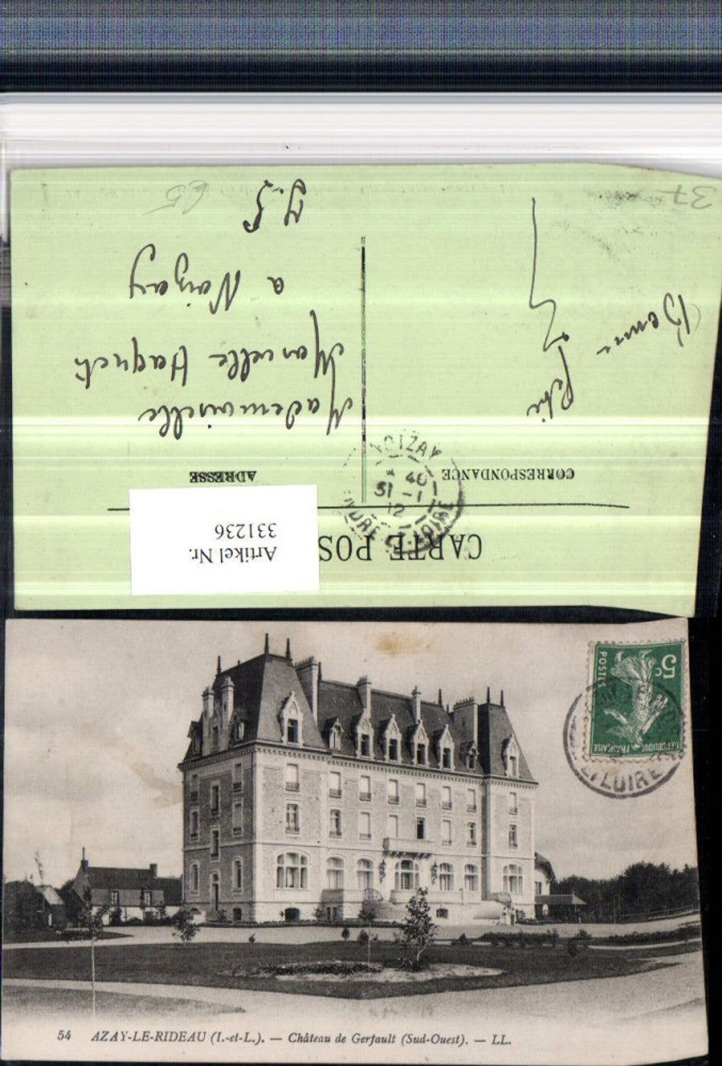 331236,Centre Indre-et-Loire Azay-le-Rideau Chateau de Gerfault Schloss