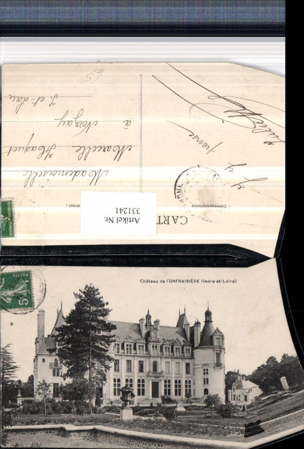 331241,Centre Indre-et-Loire Nouzilly Chateau de l'Orfraisiere Schloss