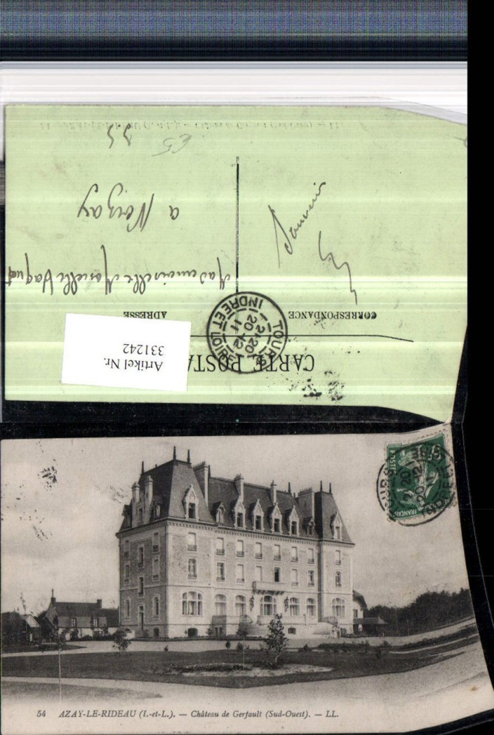331242,Centre Indre-et-Loire Azay-le-Rideau Chateau de Gerfault Schloss