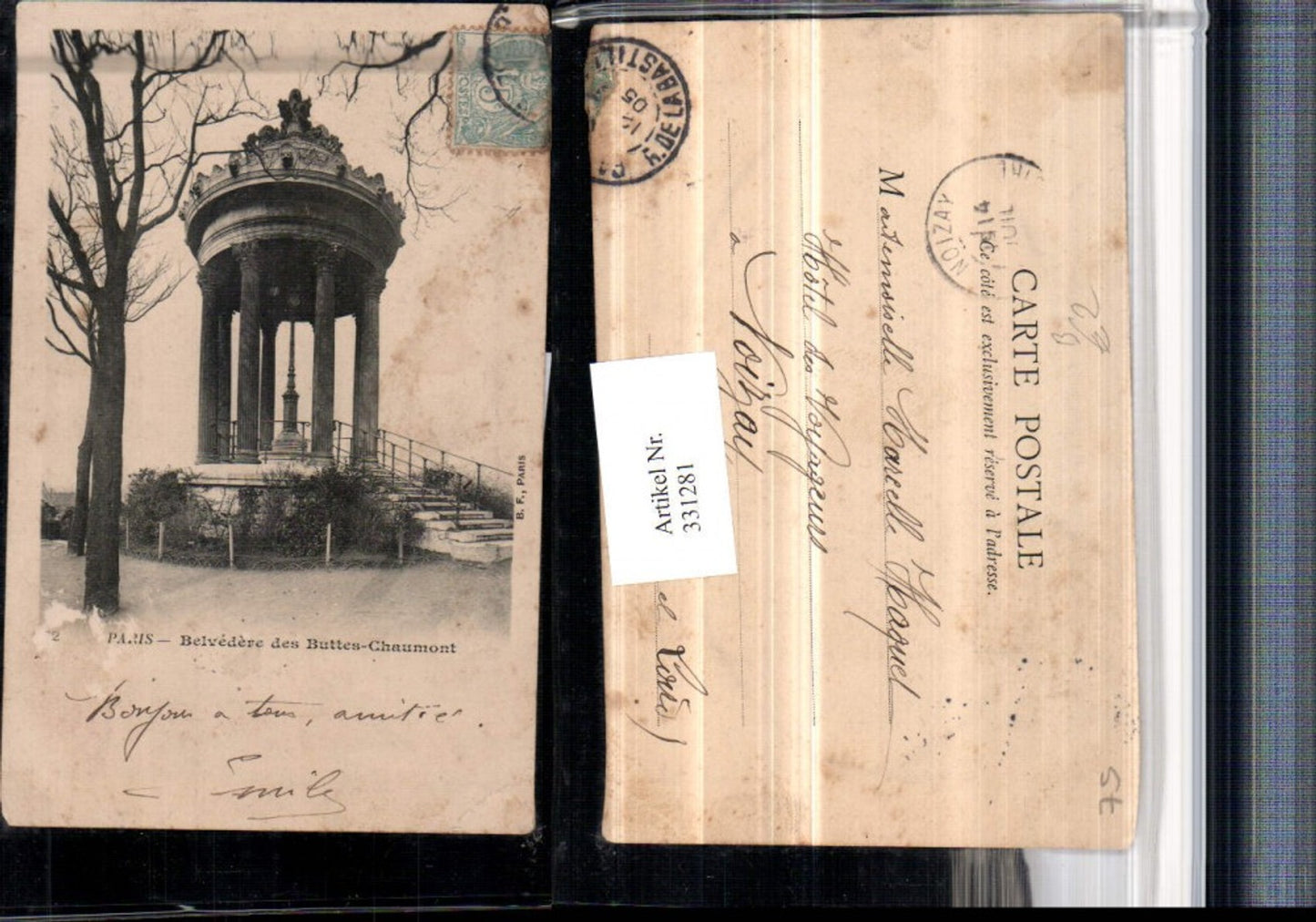 331281,Ile-de-France Paris Belvedere des Buttes-Chaumont Tempel