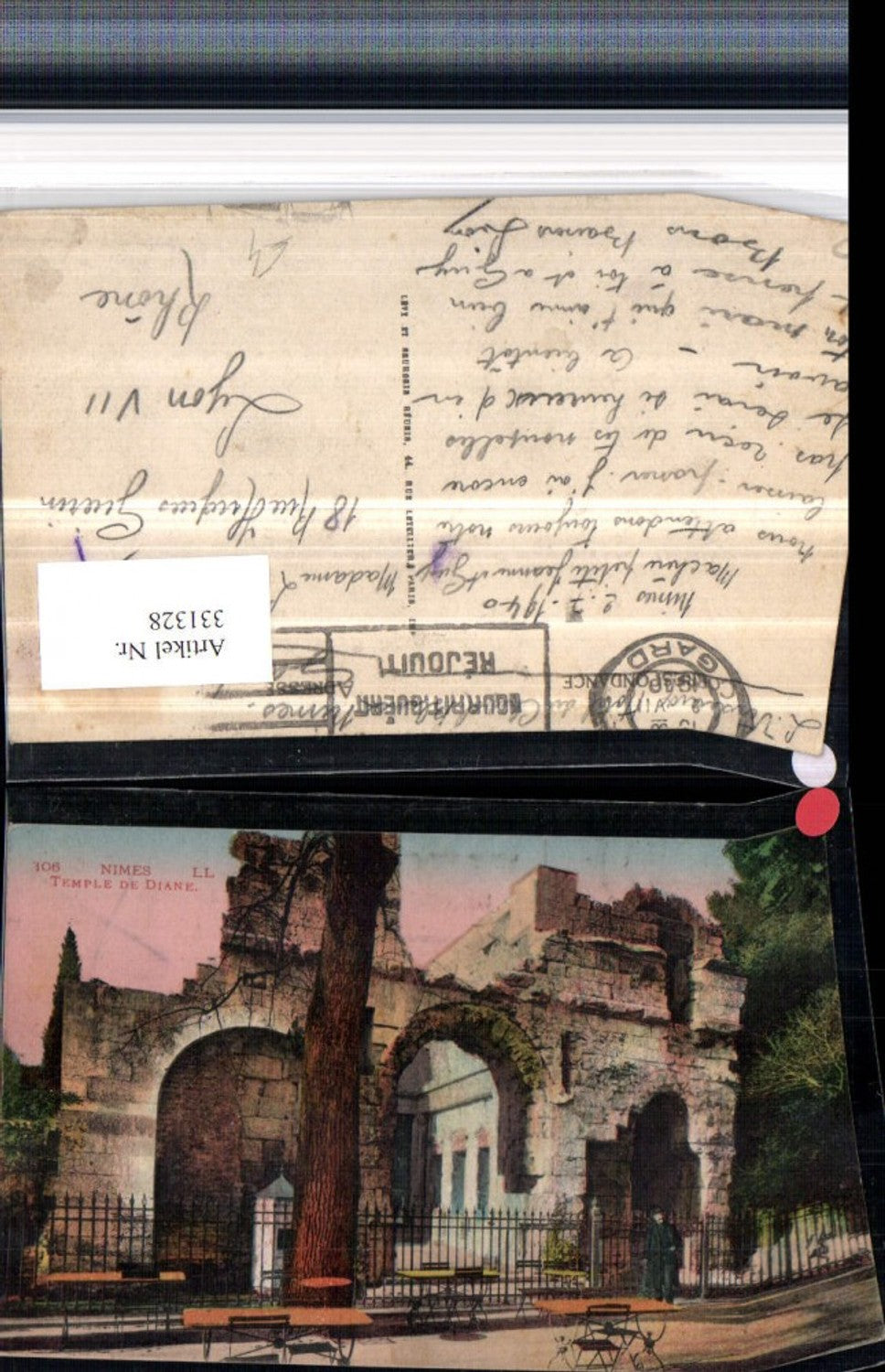 331328,Languedoc-Roussillon Gard Nimes Temple de Diane Ruine