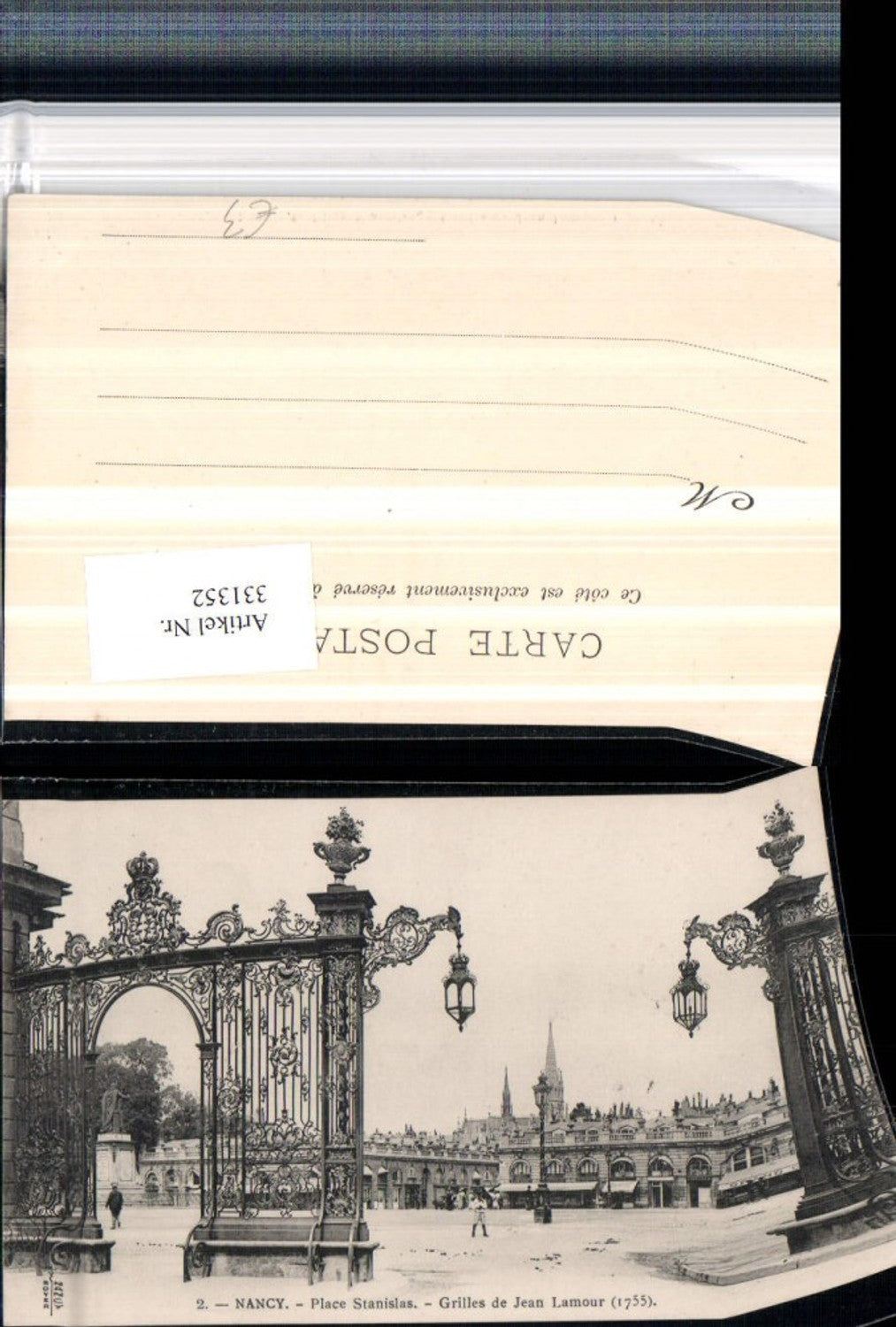 331352,Lothringen Meurthe-et-Moselle Nancy Place Stanislas Grilles de Jean Lamour