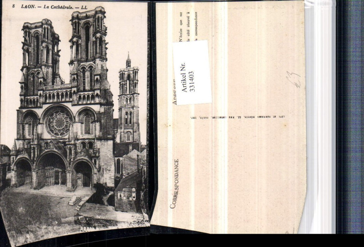 331403,Picardie Aisne Laon La Cathedrale Kirche