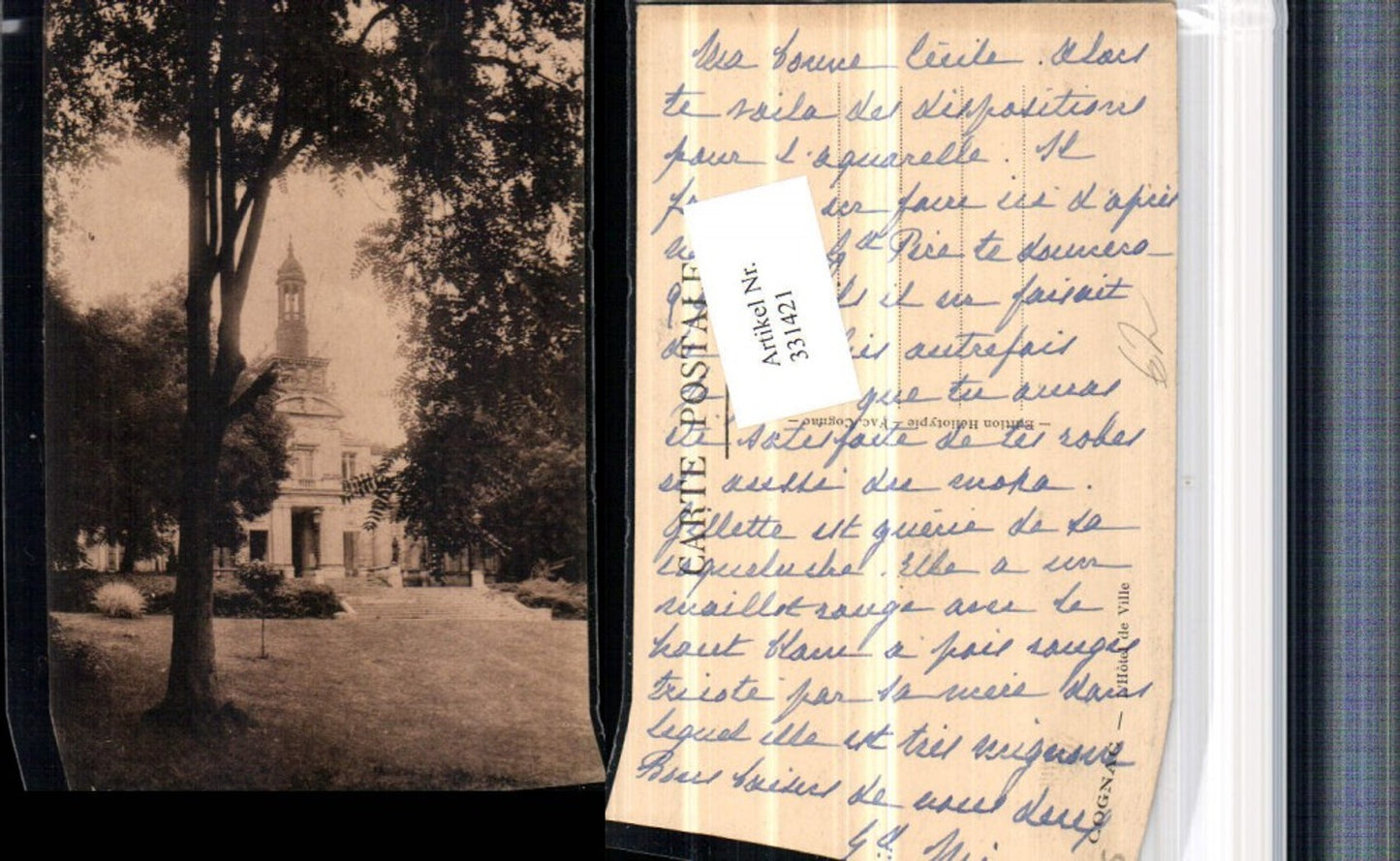 331421,Poitou-Charentes Charente Cognac L'Hotel de Ville Rathaus