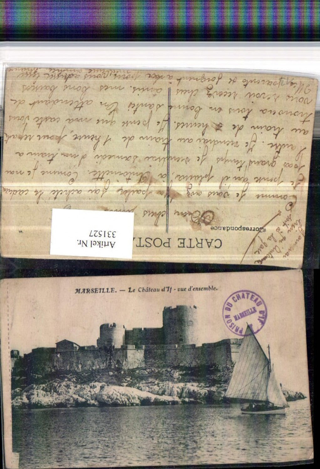 331527,Provence-Alpes-Cote d'Azur Bouches-de-Rhone Marseille Le Chateau d'If Schloss