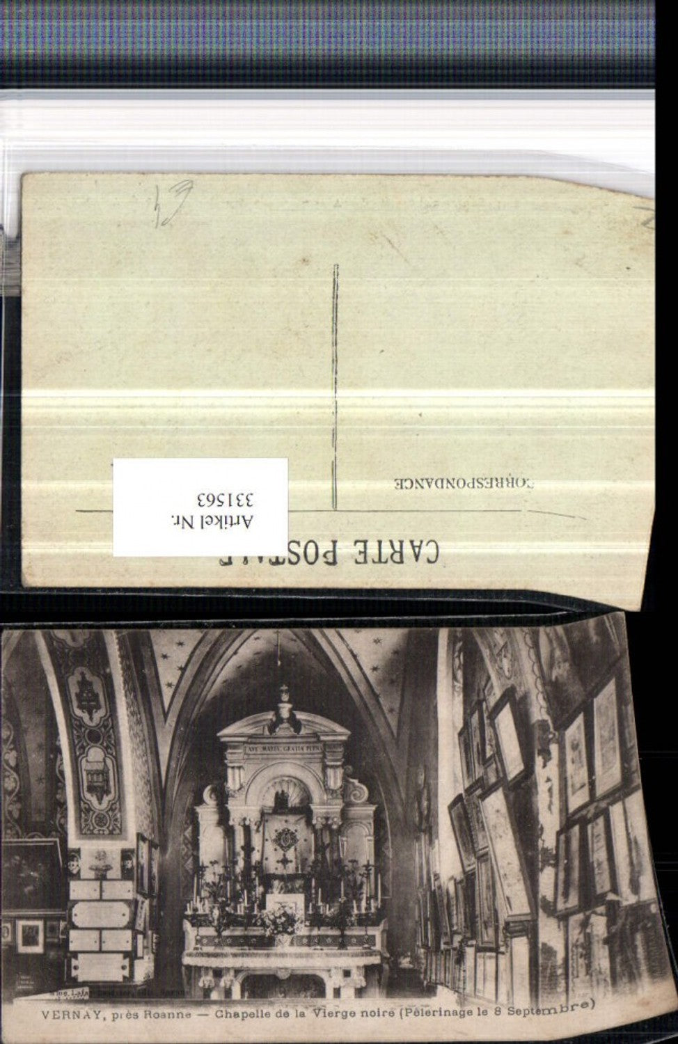 331563,Rhone-Alpes Loire Vernay pres Roanne Chapelle de la Vierge noire Kapelle